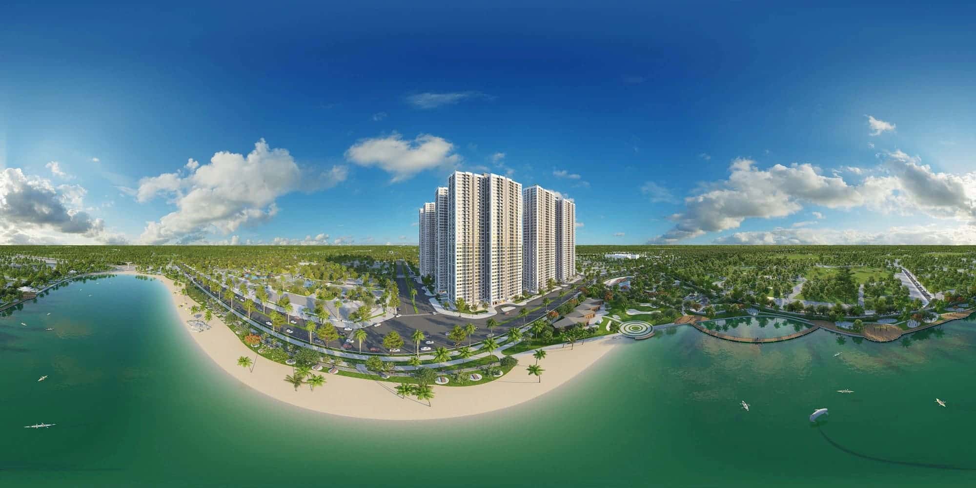 Vị trí đắc địa mang đến phong thủy vượng khí cho các căn hộ Imperia Smart City.