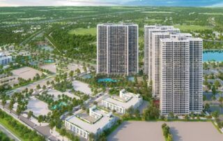 Phối cảnh không gian sống xanh tại dự án Imperia Smart City.