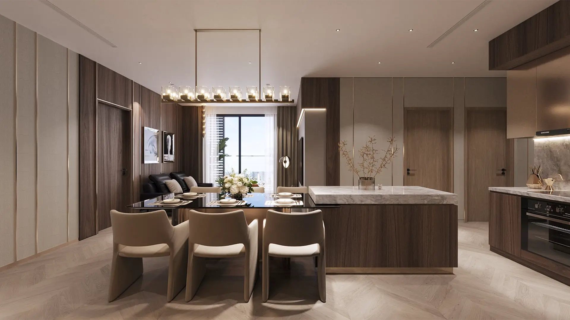 Phối cảnh nội thất cao cấp căn hộ The Continental thuộc dự án Imperia Signature Cổ Loa Phối cảnh nội thất cao cấp căn hộ The Continental thuộc dự án Imperia Signature Cổ Loa