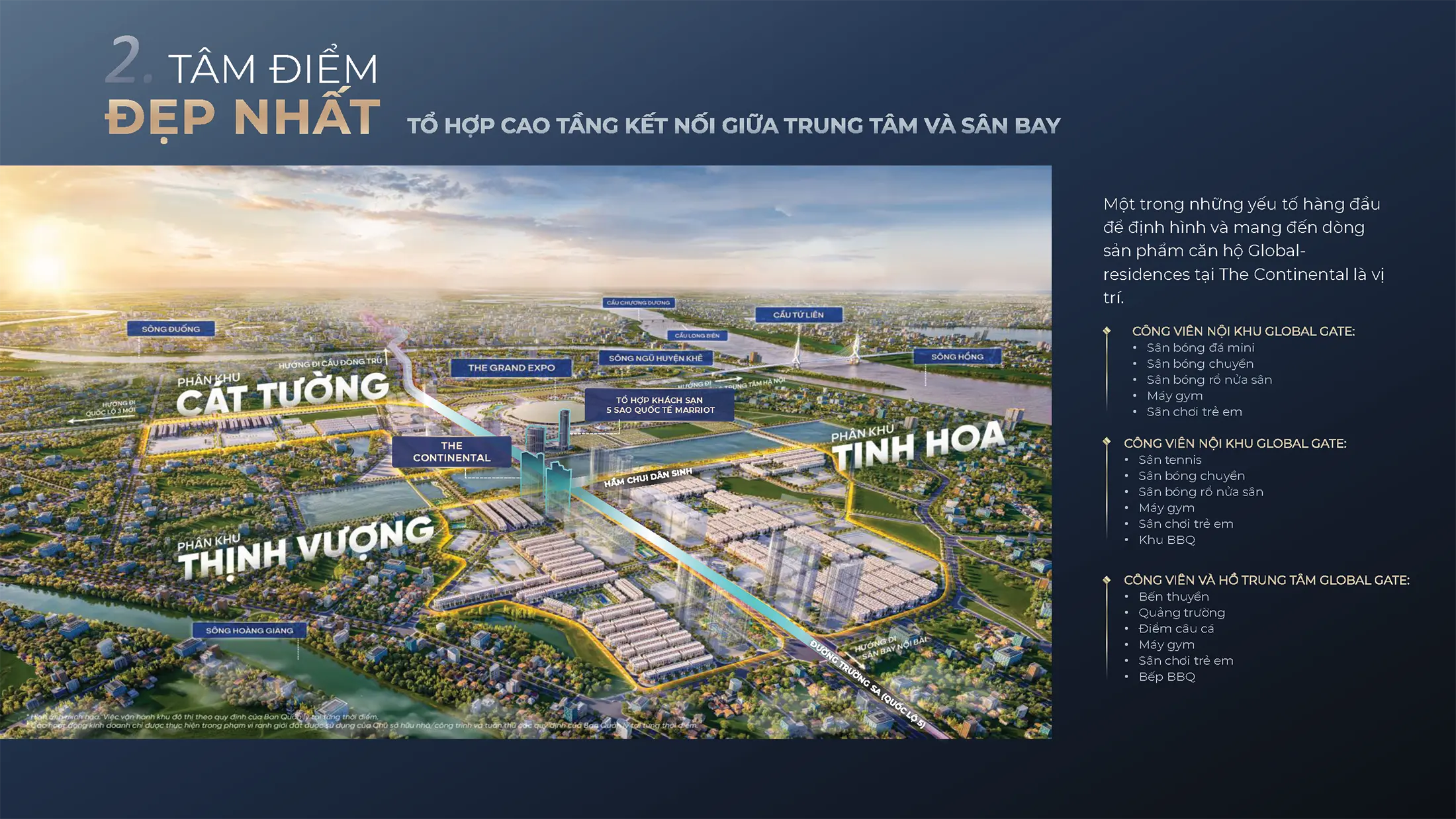 The Continental Imperia Signature là tâm điểm đẹp nhất giúp kết nối giữa Trung tâm và Sân bay.